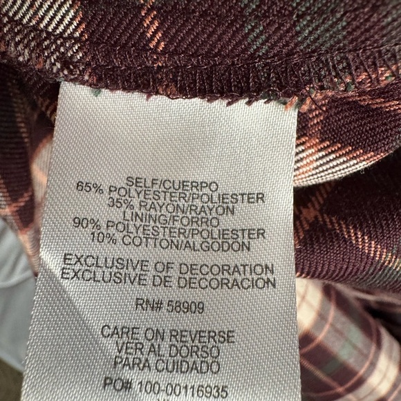 Copper key young girl plaid pinafore dress size xl - Picture 5 of 5